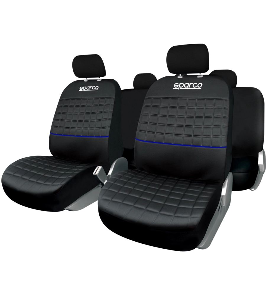 SET UNIVERSALE SPC1042 COPRISEDILI AUTO COMPLETO NERO/BLU